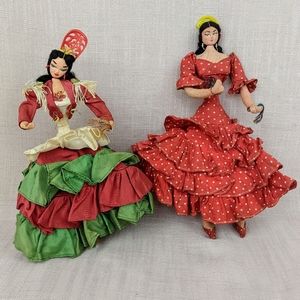 SALE! Mid-Century Spanish Flamenco Dancers Dolls